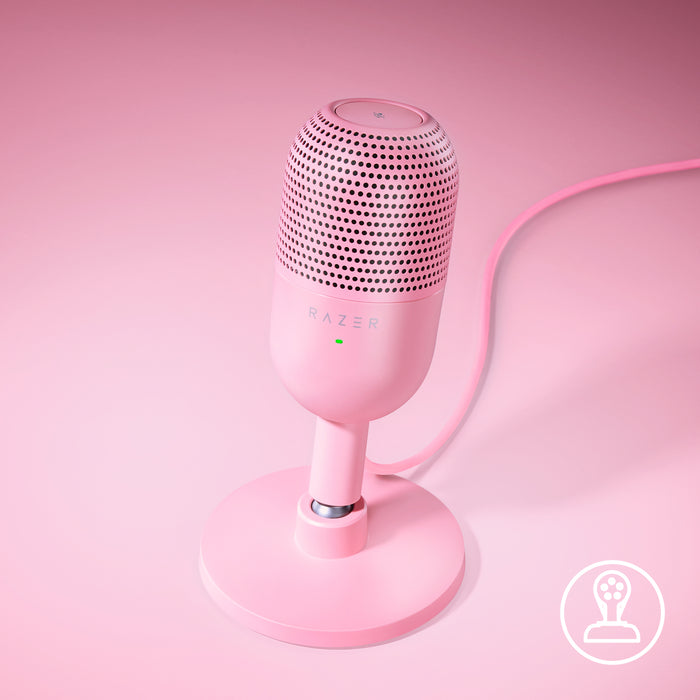 Razer Seiren V3 Mini Streaming Microphone | Tap-to-mute Sensor | Adjustable Shock Mount | Plug and Play | Supercardioid