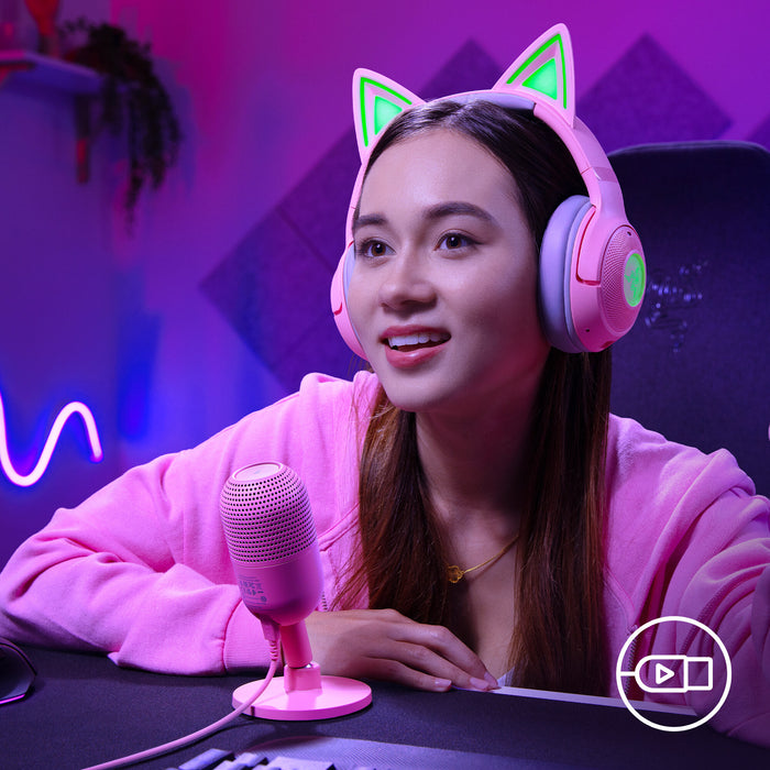Razer Seiren V3 Mini Streaming Microphone | Tap-to-mute Sensor | Adjustable Shock Mount | Plug and Play | Supercardioid