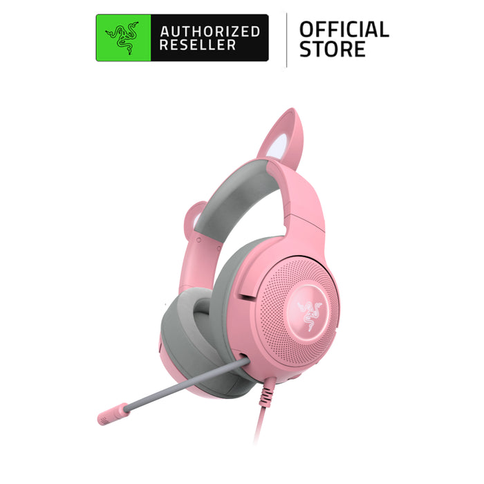Razer Kraken Kitty V2 Pro Wired RGB Gaming Headset with Interchangeable Ears | Stream Reactive Lighting | Detachable Mic