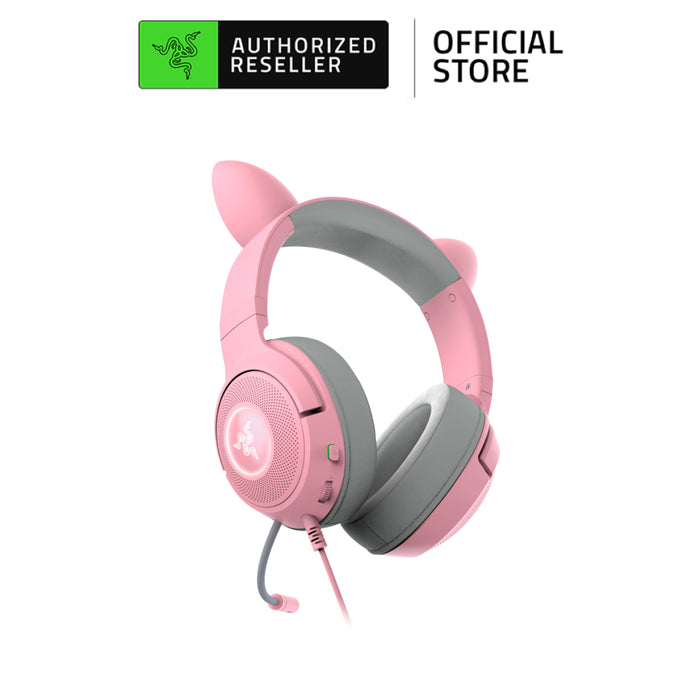 Razer Kraken Kitty V2 Pro Wired RGB Gaming Headset with Interchangeable Ears | Stream Reactive Lighting | Detachable Mic