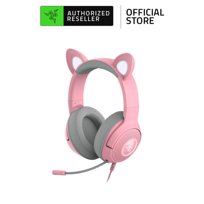 Razer Kraken Kitty V2 Pro Wired RGB Gaming Headset with Interchangeable Ears | Stream Reactive Lighting | Detachable Mic