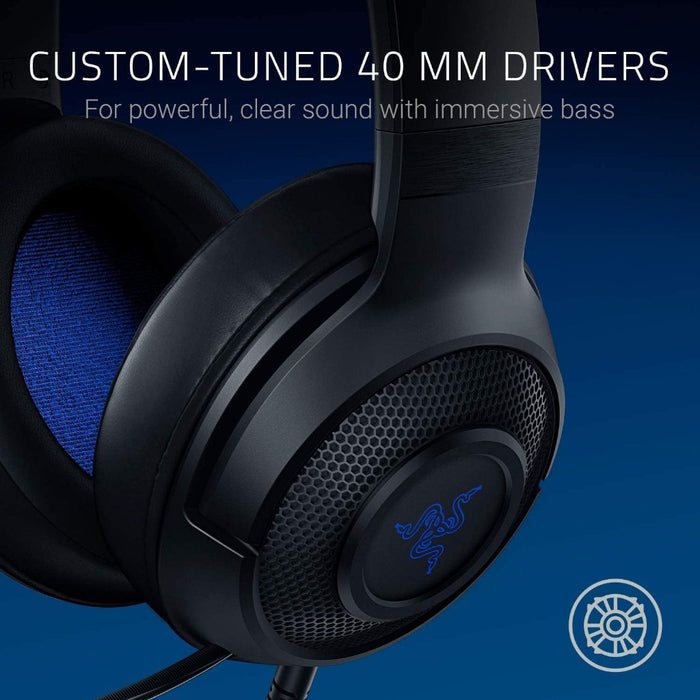 Razer Kraken X Lite Wired Console Gaming Headset | Ultra Light | Analog 3.5mm | Cross Platform | Ergonomic | Over Ear