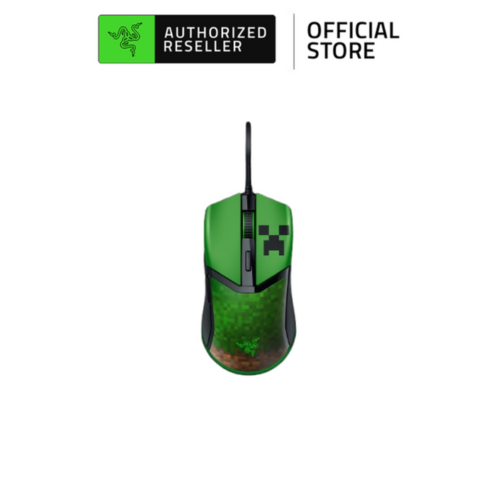 Razer Cobra Minecraft Edition | Lightweight Wired Gaming Mouse | Optical Mouse Switches Gen-3 | Speedflex Cable