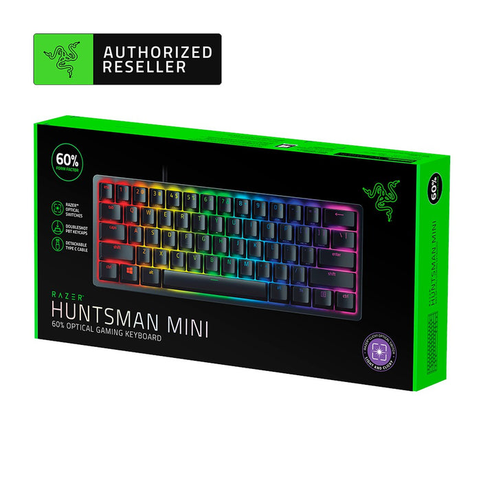 Razer Huntsman Mini - 60% Gaming Keyboard with Razer (Linear/Clicky Optical Switch)