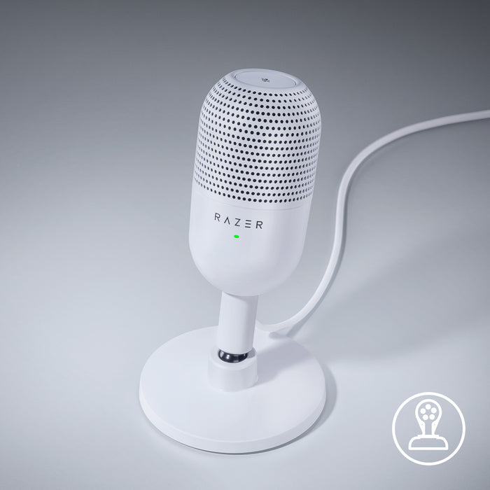 Razer Seiren V3 Mini Streaming Microphone | Tap-to-mute Sensor | Adjustable Shock Mount | Plug and Play | Supercardioid