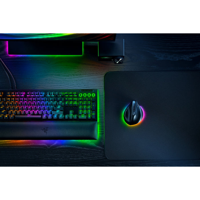 Pro Click V2 - Vertical Edition | Vertical 6-Button Ergo Design | AI Prompt Master | 18-Zone Lighting with Underglow