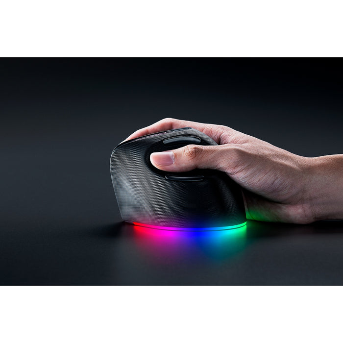 Pro Click V2 - Vertical Edition | Vertical 6-Button Ergo Design | AI Prompt Master | 18-Zone Lighting with Underglow