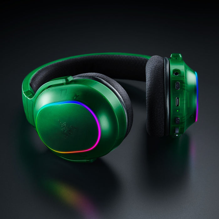 Razer Barracuda X Chroma Wireless Gaming Headset | Phantom Green Edition | Ergonomic Design | 6-Zone Earcup Lighting