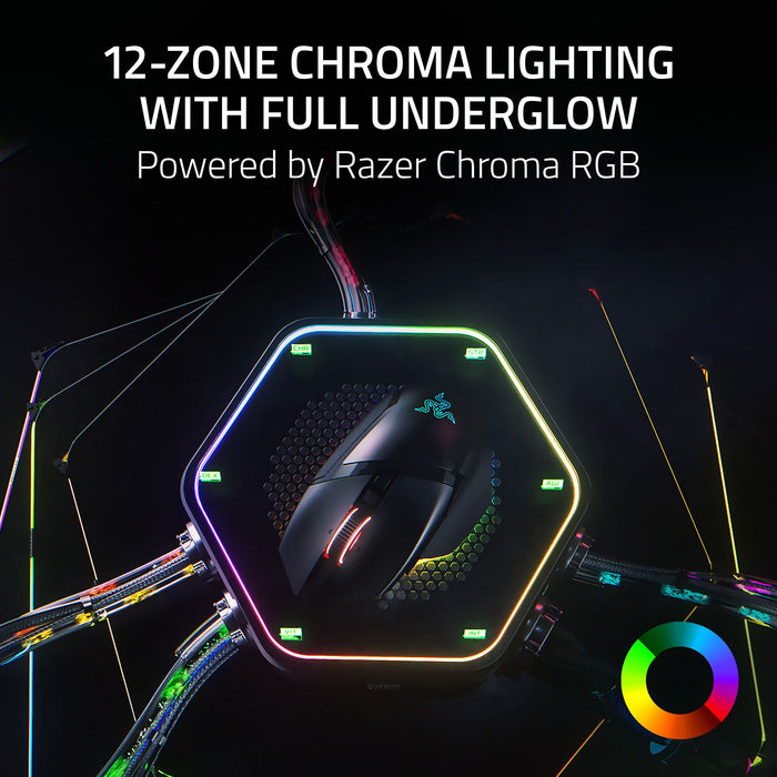 Razer Basilisk V3 Pro 35K Wireless Gaming Mouse - Phantom Green Edition | HyperScroll Tilt Wheel | Focus Pro 35K Optical