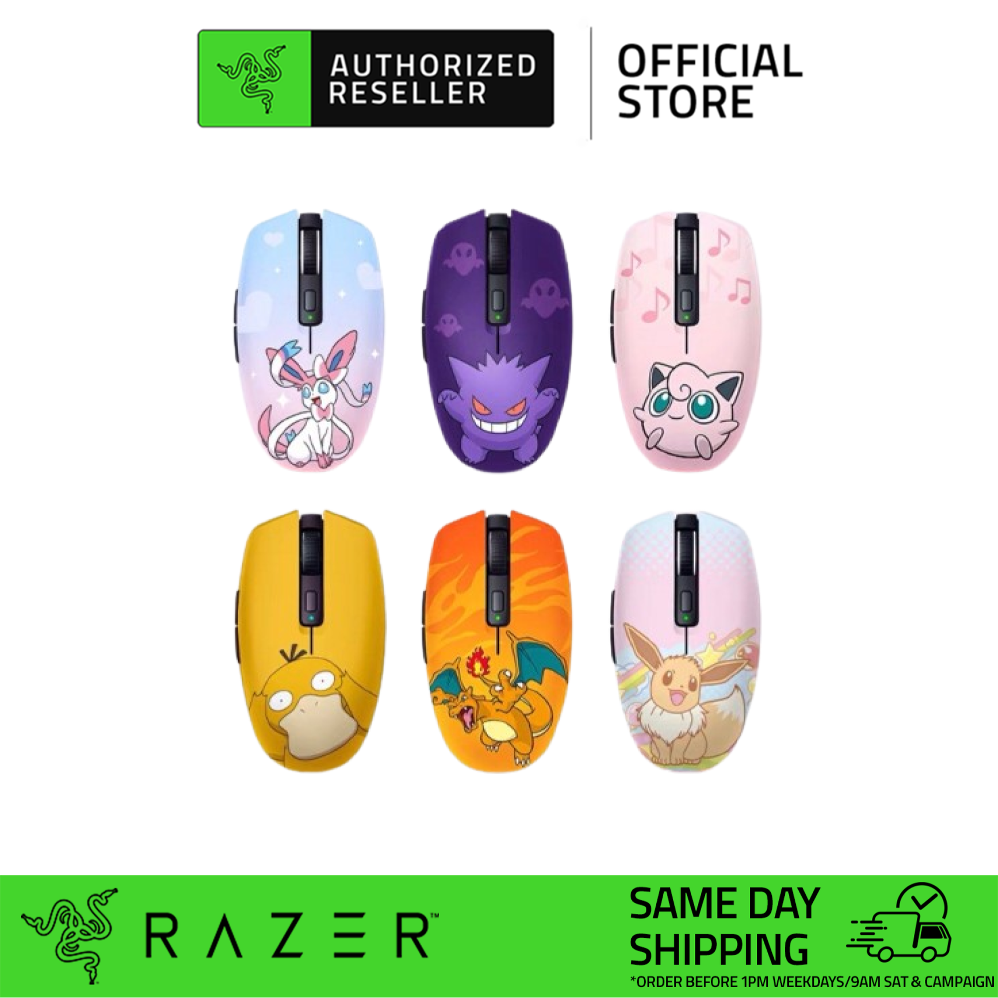 Razer Orochi V2 Wireless Gaming Mouse Pokemon Special Edition Gengar C ...
