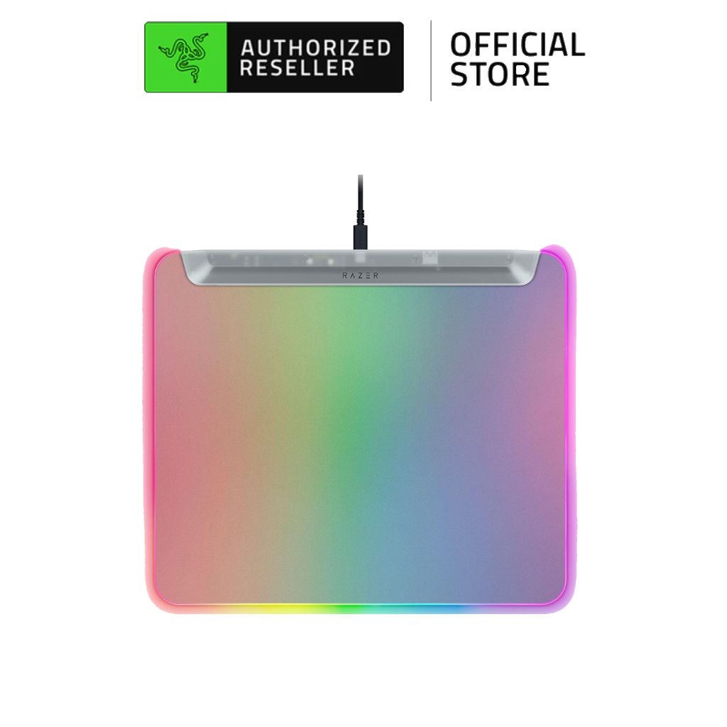 Razer Firefly V2 Pro Fully Illuminated RGB Gaming Mouse Mat Phantom Wh ...