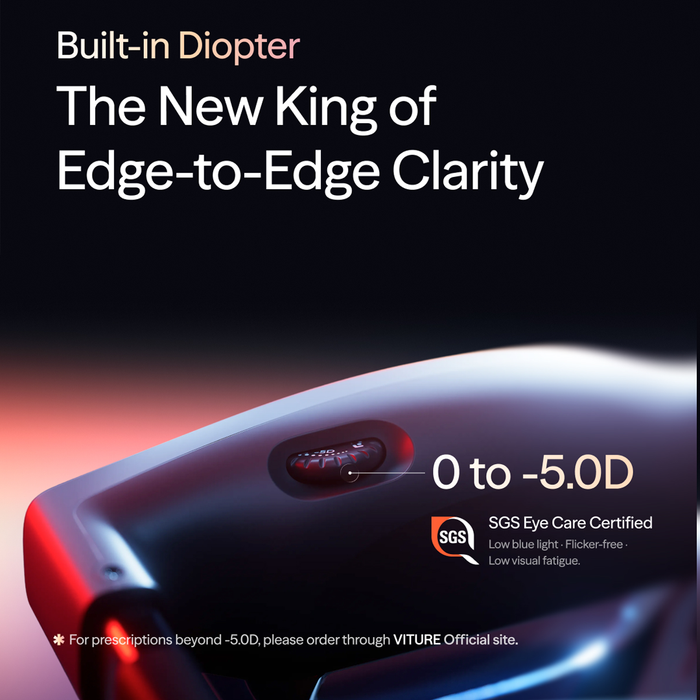 VITURE Pro 2 AR/XR Glasses UltraClarity 3.0/-5.0D/50° FOV/1600 Nits (146")