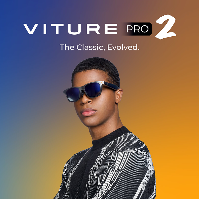 VITURE Pro 2 AR/XR Glasses UltraClarity 3.0/-5.0D/50° FOV/1600 Nits (146")