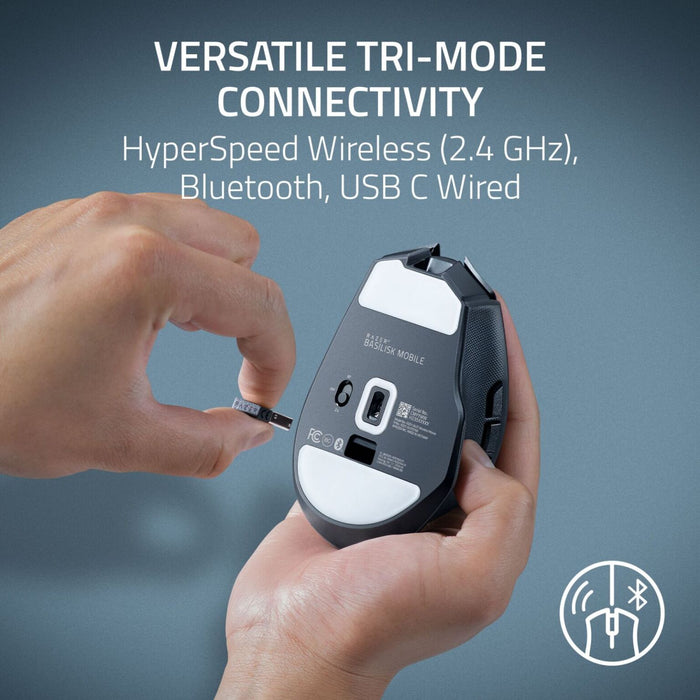 Basilisk Mobile | HyperSpeed Wireless | HyperScroll Tilt Wheel | 18K Optical Sensor | 180hrs Battery Life