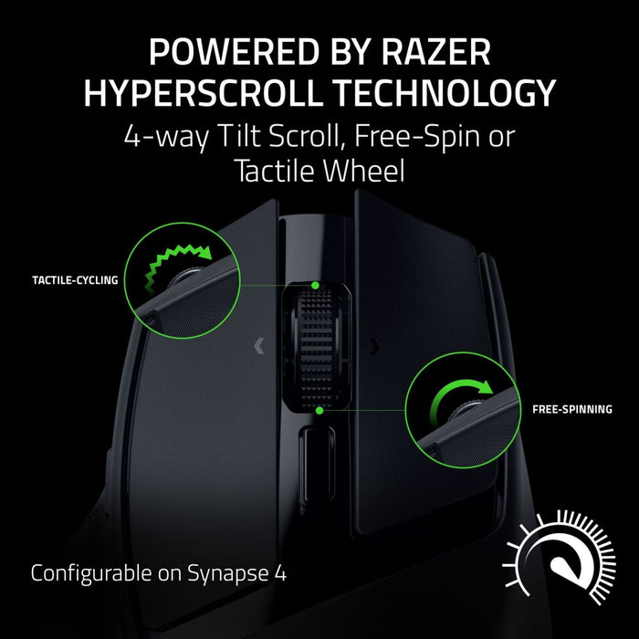 Basilisk Mobile | HyperSpeed Wireless | HyperScroll Tilt Wheel | 18K Optical Sensor | 180hrs Battery Life