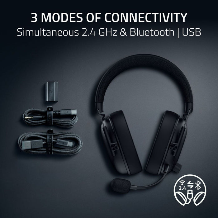 Razer BlackShark V3 | Wireless | Triforce Titanium 50mm Drivers Gen-2 | HyperClear Mic | THX Spatial Audio