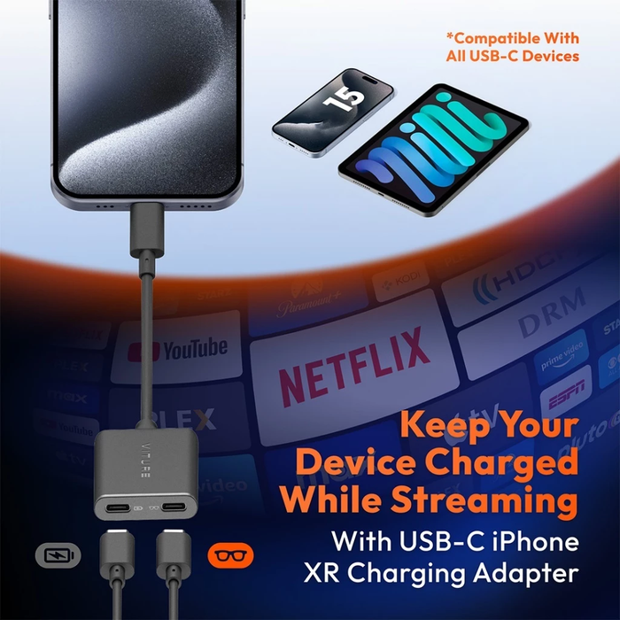 VITURE Luma Ultra + USB-C Charging Adapter Bundle | For iPhone 15 & Above only