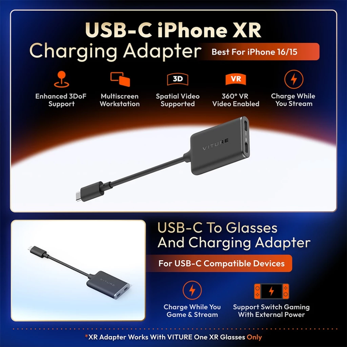 VITURE Luma Ultra + USB-C Charging Adapter Bundle | For iPhone 15 & Above only