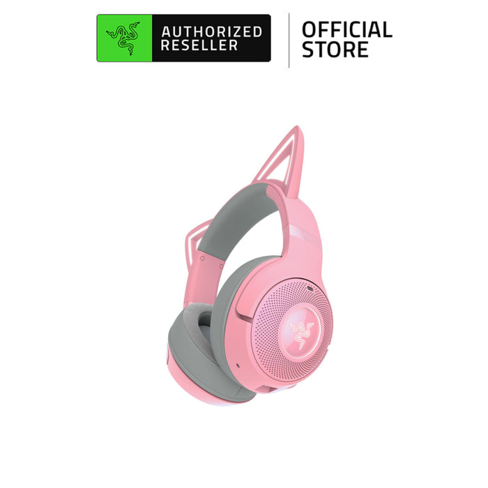 Razer Kraken Kitty V2 Wired / Wireless BT RGB Gaming Headset with Kitty Ears | Noise Cancelling | TriForce 40mm Drivers