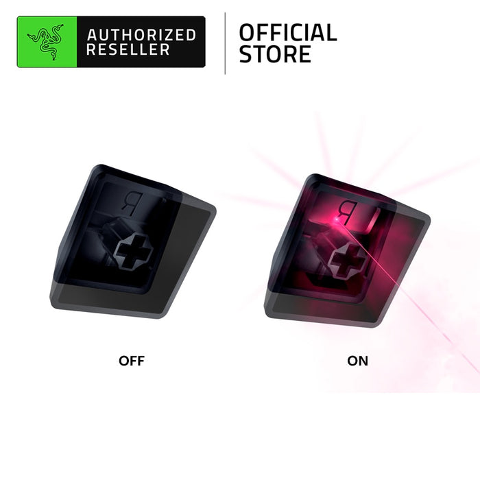 Razer Phantom Keycap Upgrade Set - Unique Stealth Pudding Design for Shine-through Razer Chroma RGB Lighting