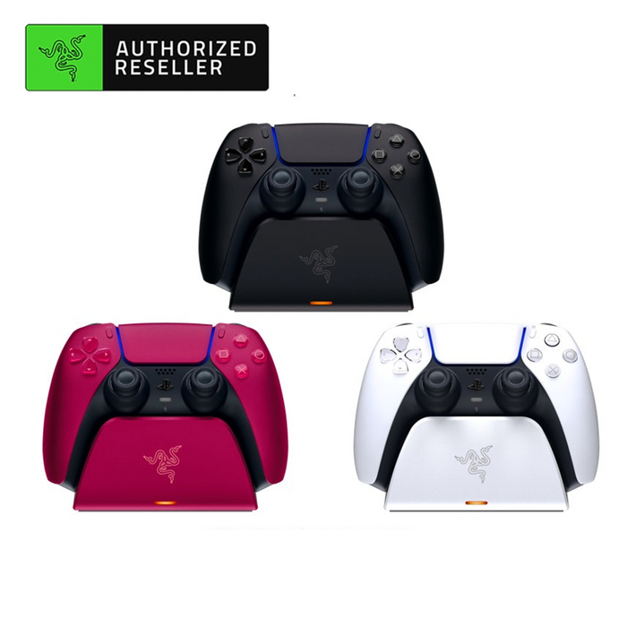 Razer Quick Charging Stand for PS5™ DualSense™ Wireless Controller - Black/Red/White