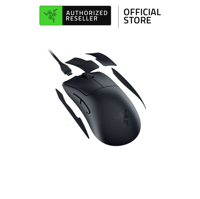 Razer DeathAdder V3 Pro (Black) - Ultra-lightweight Wireless Ergonomic Esports Gaming Mouse